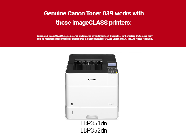 Canon トナーカートリッジ 039 LBP351 LBP352 Cartridge 039 Toner Canon imageCLASS LBP351dn LBP352dn