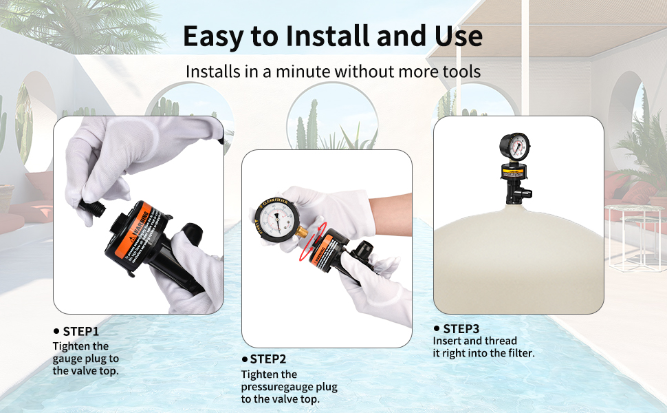 YAYIP Manual Air Relief Valve for Pool and Spa Filters