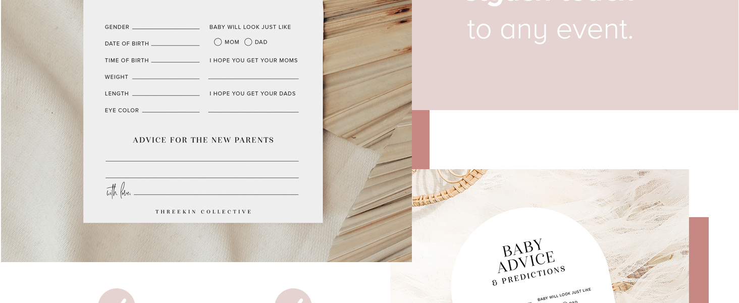 Baby advice cards