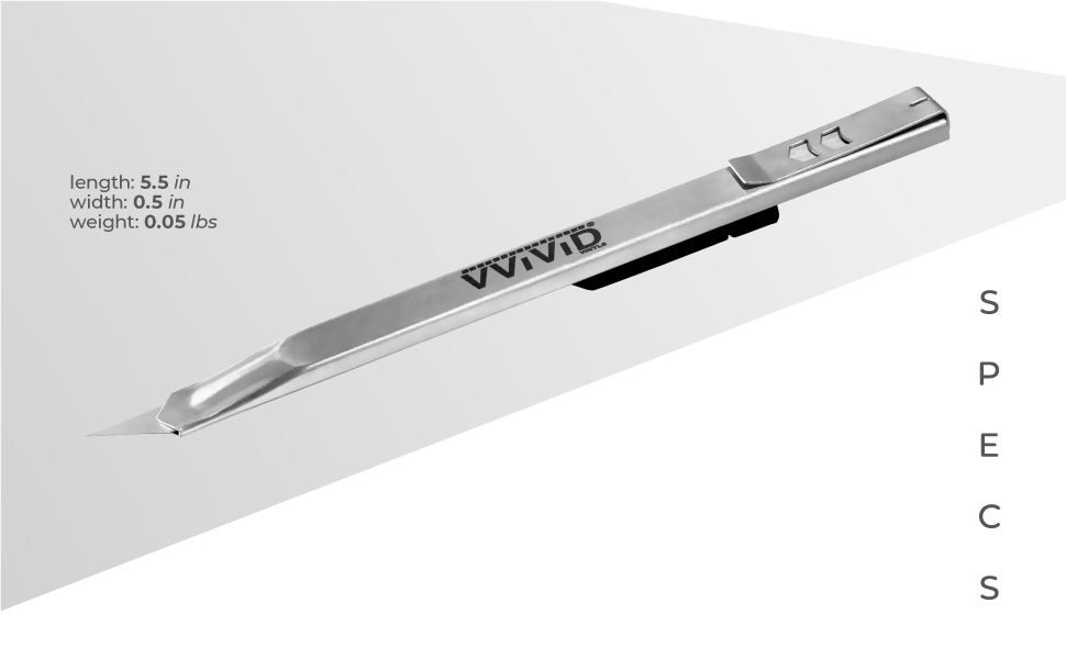 Stainless Steel Precision Cutting Knife with Lockable and Replaceable 30 Degree