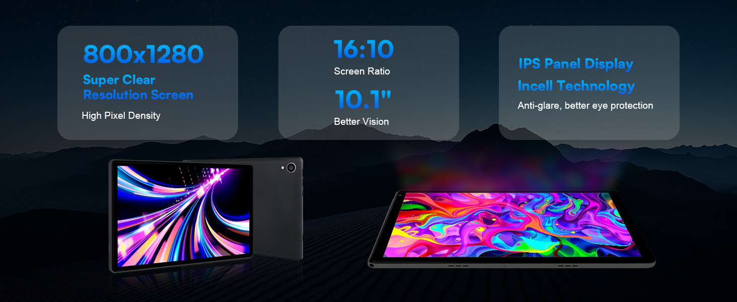 URAO C109L 10 Android Tablet - Octa-Core 24GB128GB WiFi 6 5MP8MP Cameras Keyboard  Mouse Set