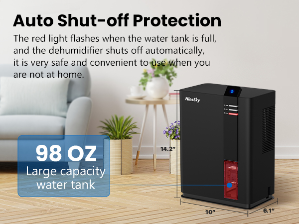 Amazon.com - NineSky Dehumidifier for home, 98 OZ