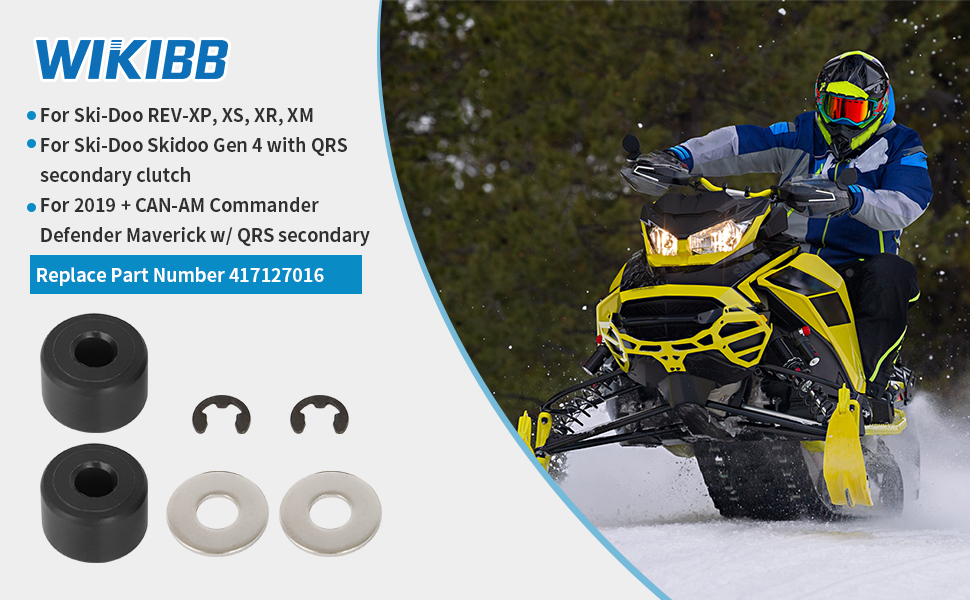 WIKIBB Secondary Clutch Carbon Steel Torque Rollers