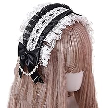 Amazon.co.jp: MORYTRADE カチューシャ ヘッドドレス 髪飾り