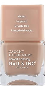 nude nail polish with colour-matched cap