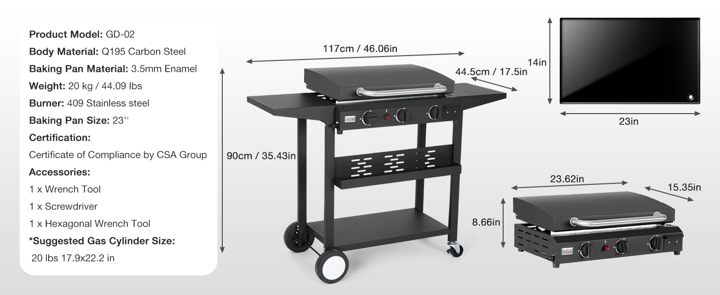 propane grill flat top gas grills