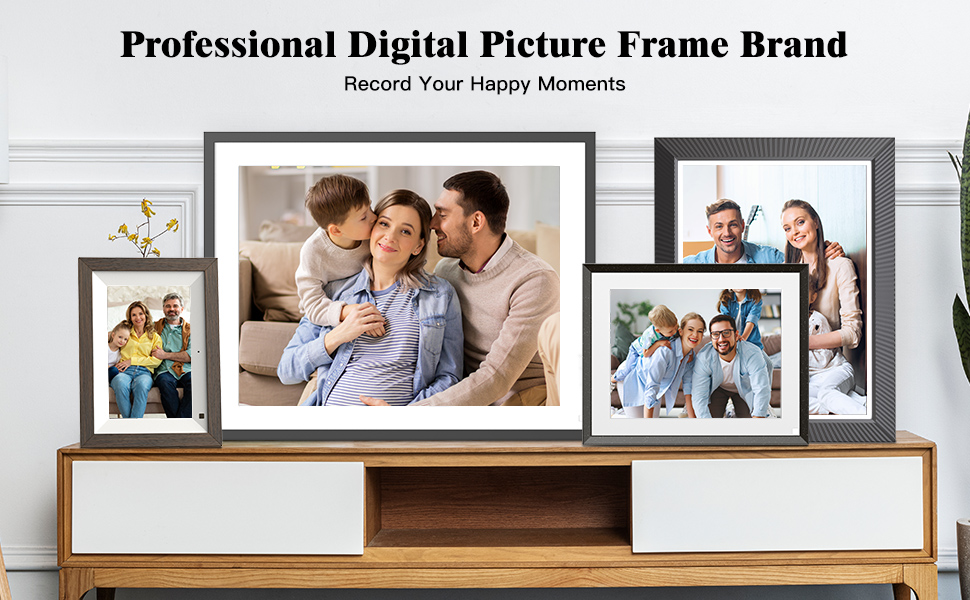 17inch Digital Photo Frame Large Picture Frame 32GB DualWiFi Digital Picture Frame, Full