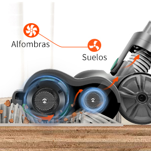 ULTENIC U11 Pro Aspiradora Sin Cable Ultenic, Aspirador Escoba Vertical Potente 25000PA, Vacuum Cleaner Multifuncional Con Pantalla Táctil, Autonomía De 50 Minutos, 3 Niveles De Potencia Adjustables 12 aspiradora escoba sin cable