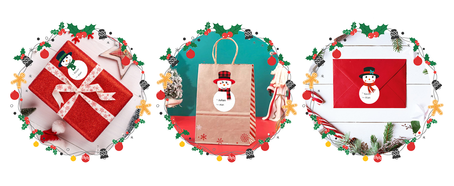 G2PLUS Christmas Gift Name Tags Stickers, 120PCS Christmas