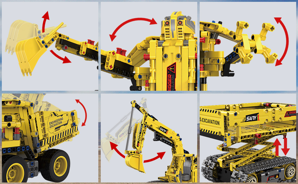 KGUMVXR 5 in 1 Stem Robot Building Block Set