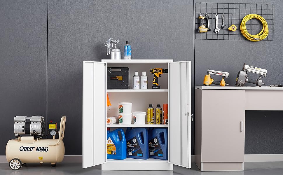 GEDELITE Metal Storage with Lock,Modern Garage