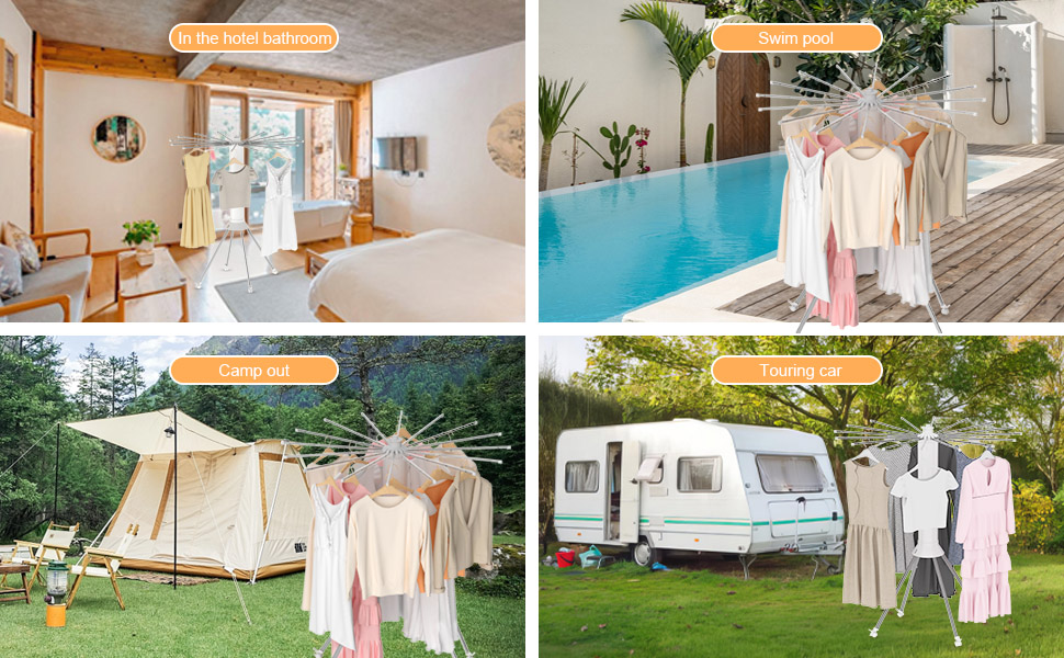 Octopus Cylinder Clothes Drying Rack