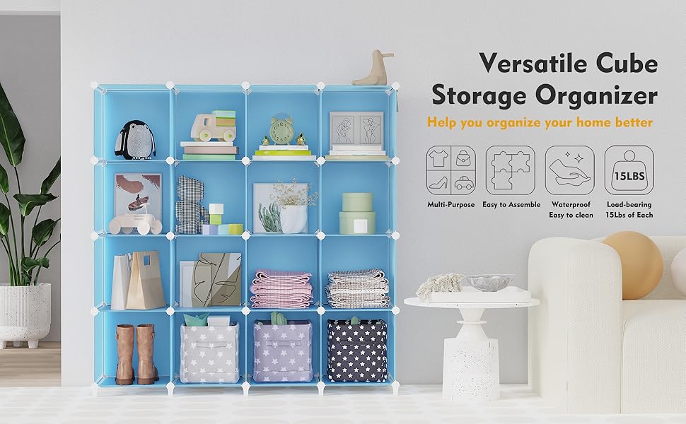 HOMIDEC Cube Storage Organizer 16Cube Storage Shelf