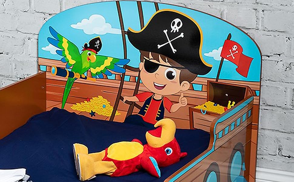 wooden toddler infant child kids bed protector safety guard