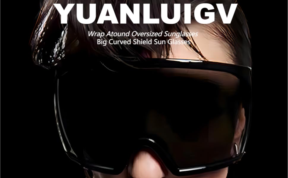 Big Curved Shield Sun Glasses