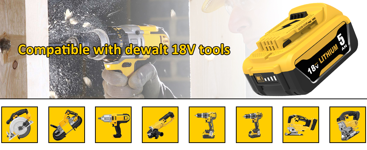 Dewalt Battery 18V for Dewalt Battery for Dewalt Battery 18V 5ah 
