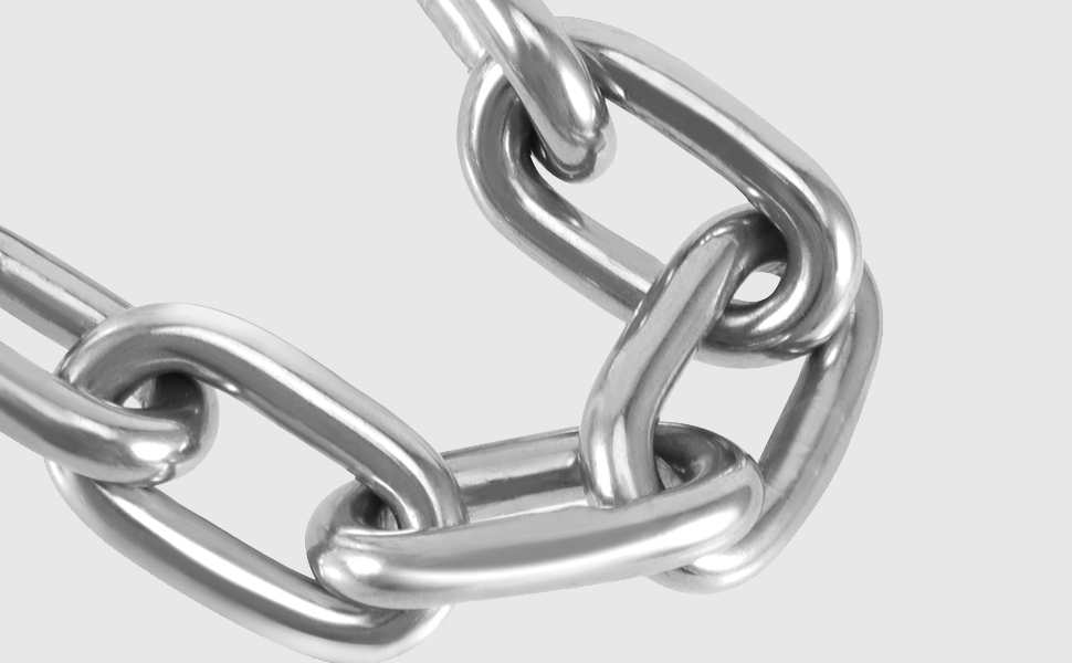 ZEONHAKステンレス リンクチェーン 3mm 台風対策 ステンレスチェーン