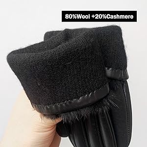 warm lined leathe gloves