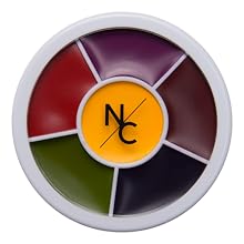 6-Color Bruise Wheel, Professional SFX Cream Makeup Palette for the Stage, Film, Costumes, Cosplay