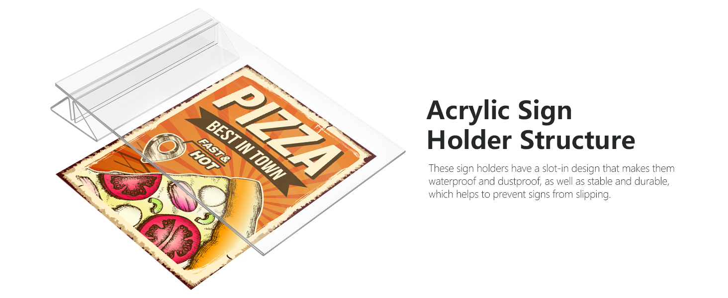 Acrylic Sign Holder 8.5x11-6