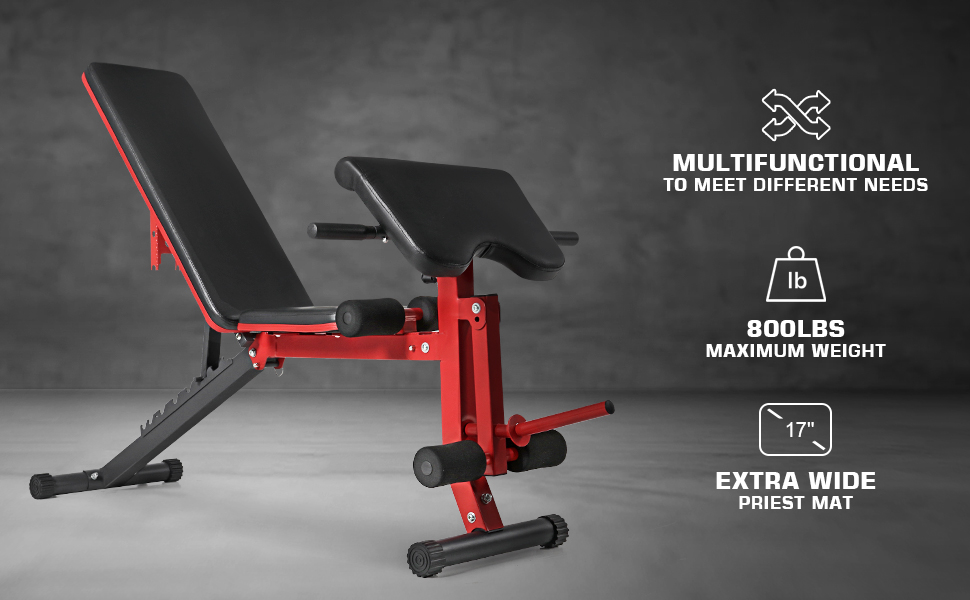 Mua Mikolo Adjustable Multifunctional Weight Bench with Leg Extension