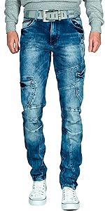 Cipo & Baxx Herren Jeans – Stilvolle Regular-Fit Denim mit Kontrastnähten | Bequeme & Modische Jeans für Männer | 5-Pock F9429808 1d5e 4a29 B2b2 975ca9be79b0. CR0,0,150,300 PT0 SX150 V1