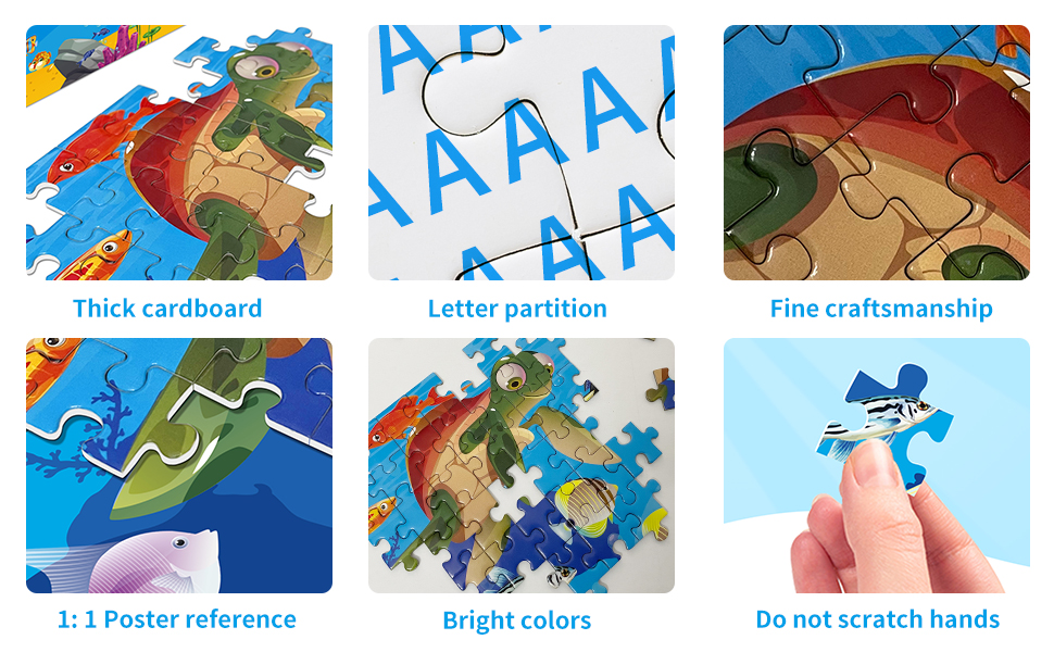 OSIMIG Puzzle 1000 Pieces, 70 x 50 cm Ocean World Puzzle for Adults