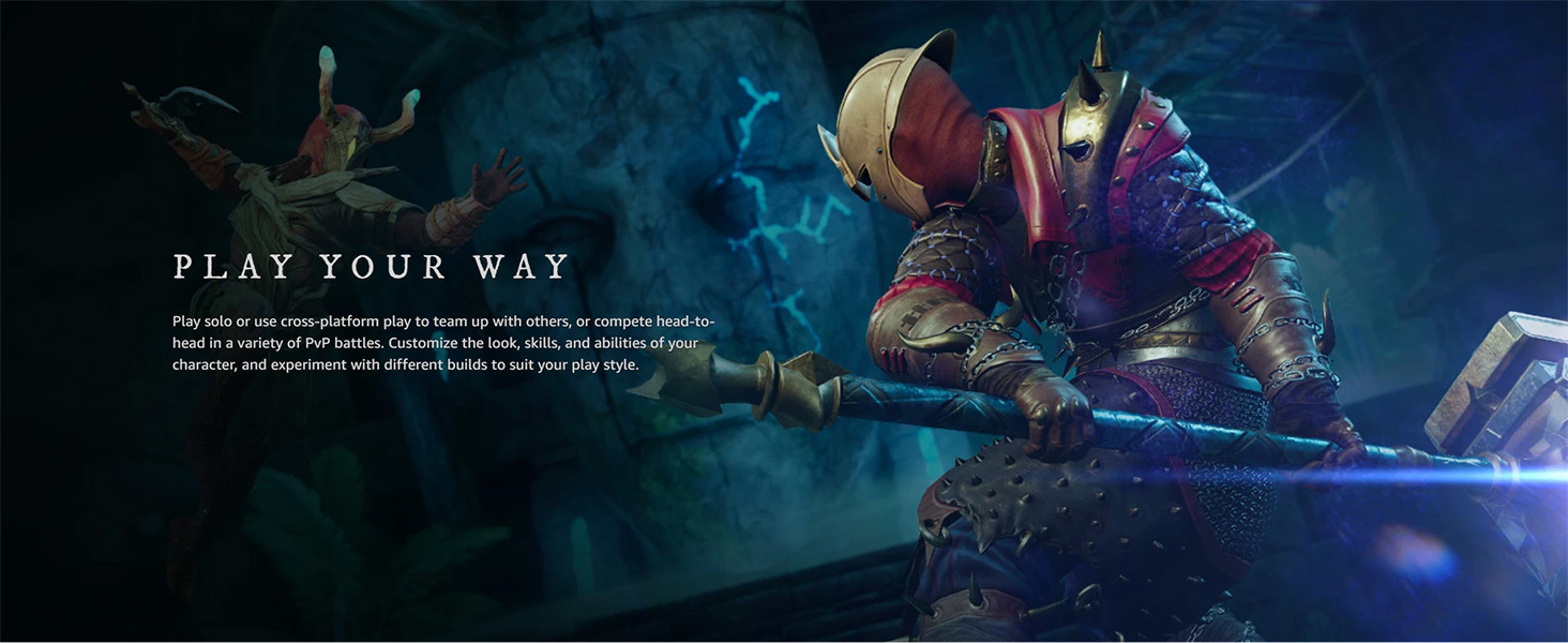 Play solo or use cross-platform play to team up with others, or compete head-to-head