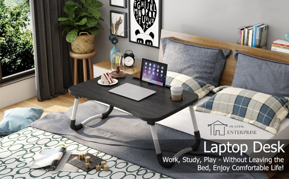 SWASTIK Enterprise MultiPurpose Laptop Desk for Study and Reading with