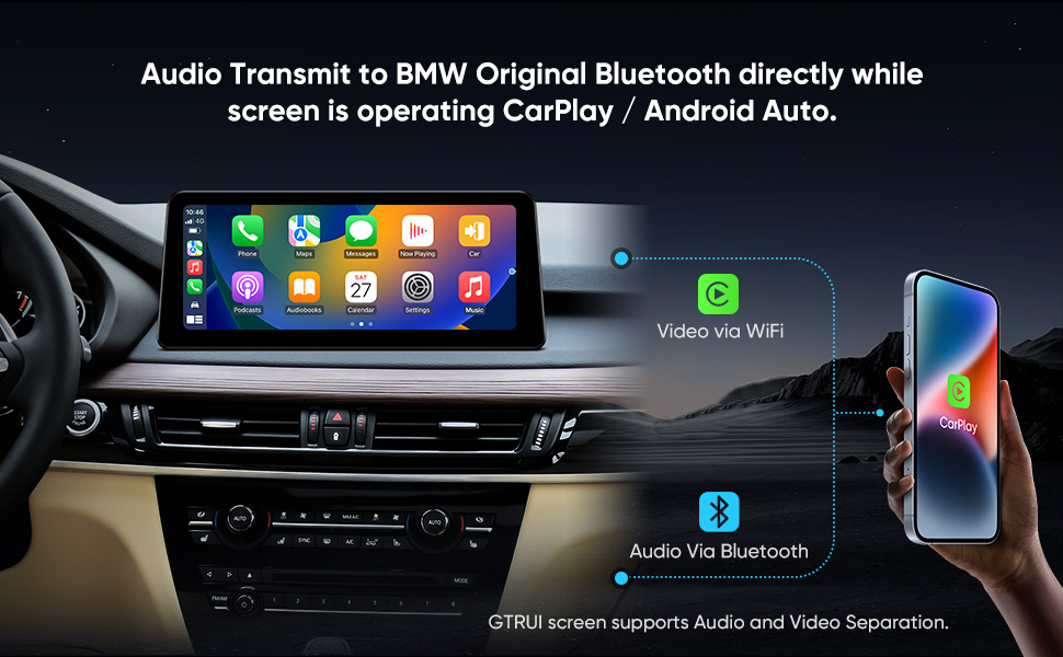 BMW original bluetooth and carplay