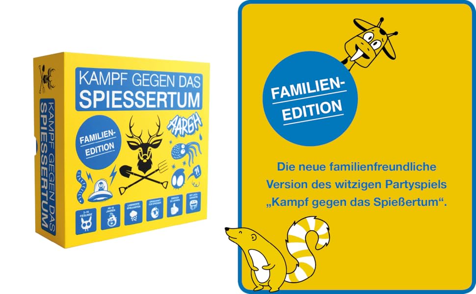 Kampf gegen das Spiessertum Edition Das Kartenspiel als FamilienSpiel I Partyspiel für