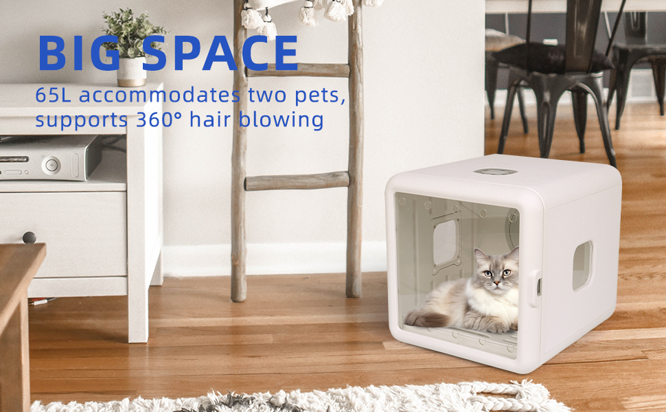 Automatic Pet Dryer for Cats and Small Dogs, Ultra Quiet