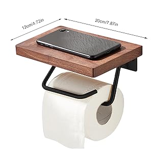 天然木 壁掛けトイレットペーパーホルダー Amazon.co.jp: 【DREAMCLOCK 天然木トイレットペーパーホルダー