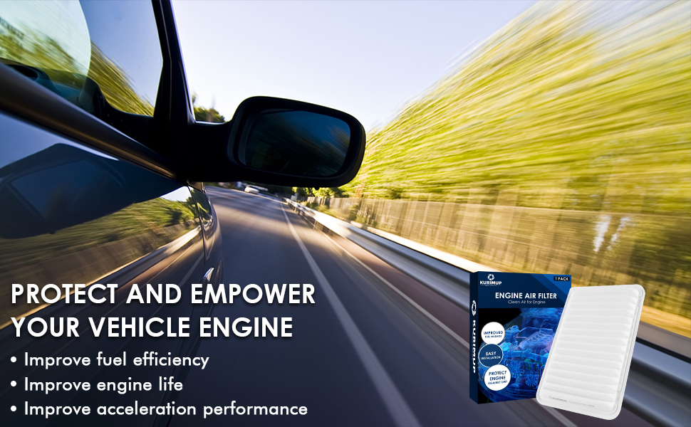 KURIMUP CA10171 Replacement Engine Air Filter, Efficient