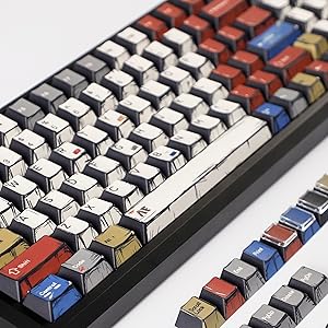 Amazon.com: YMDK Retro Manga Theme Keycaps Anime Comic Full