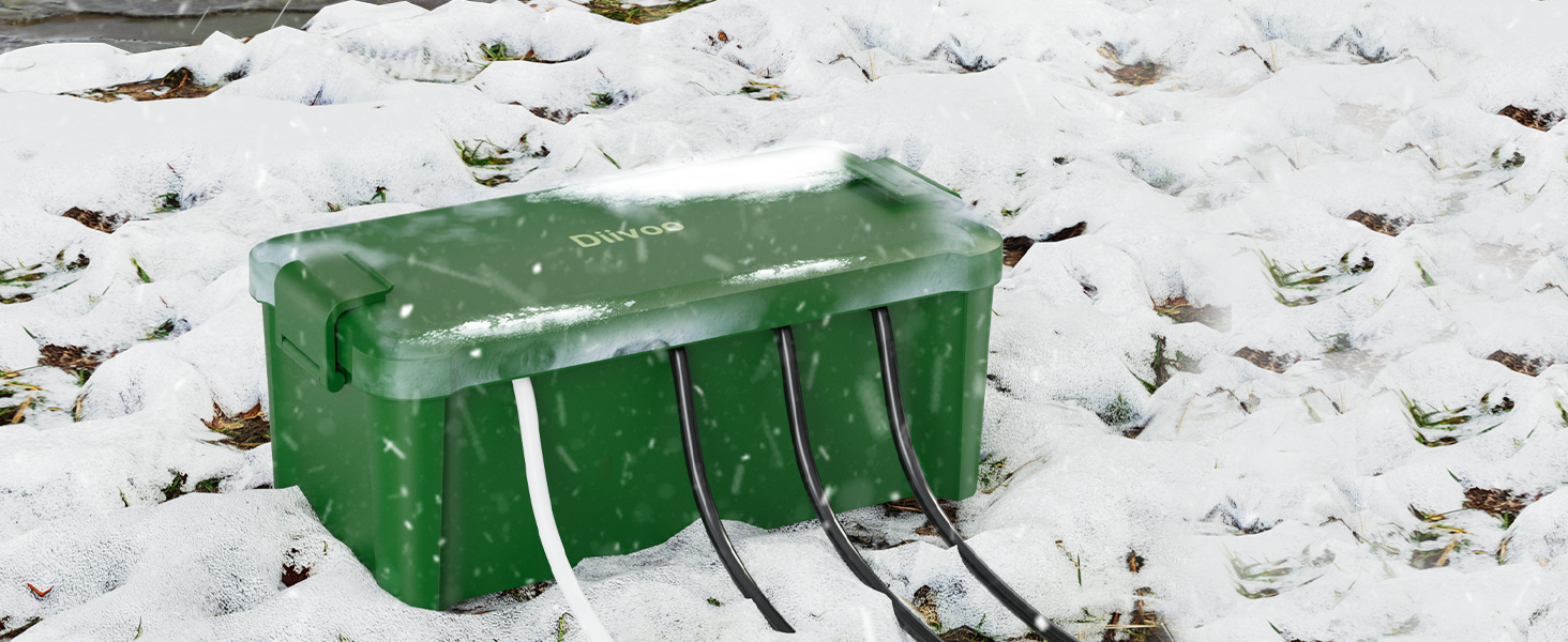 Diivoo Outdoor Waterproof Electrical Box, Weather Proof Plug Box