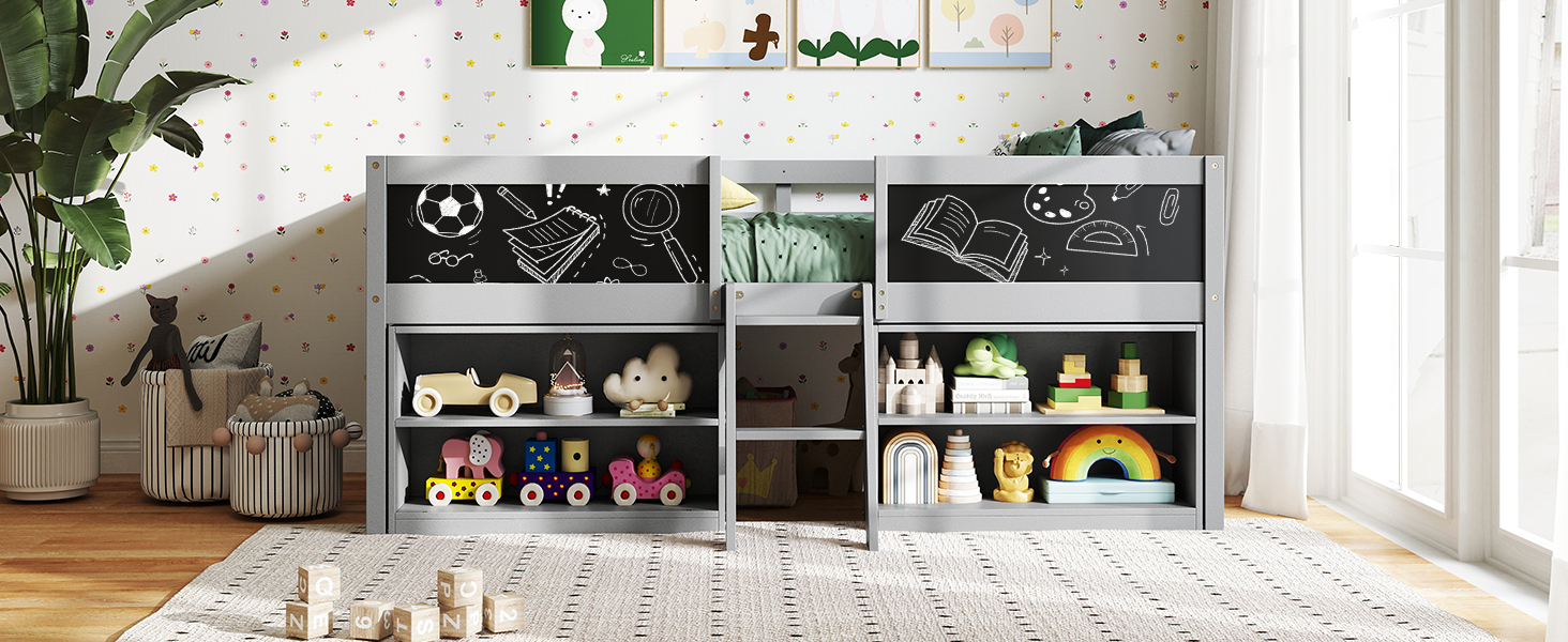 Grey Kids Bed