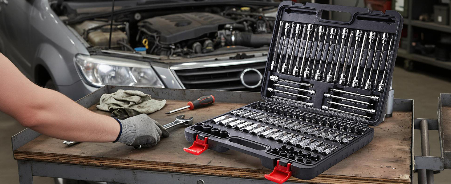 107-Piece Master Torx &amp; Allen Bit Socket Set