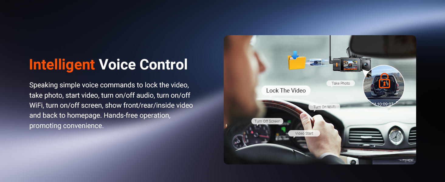 voice control dash cam