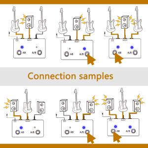 Amazon.com: Adoerpai ABY Pedal Channel Switch Box Line AB