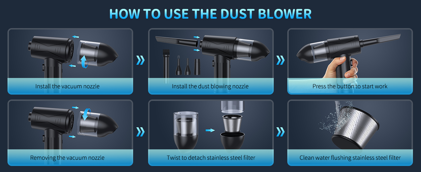 CompressedAirDusterAirBlower 110000RPM Air Duster