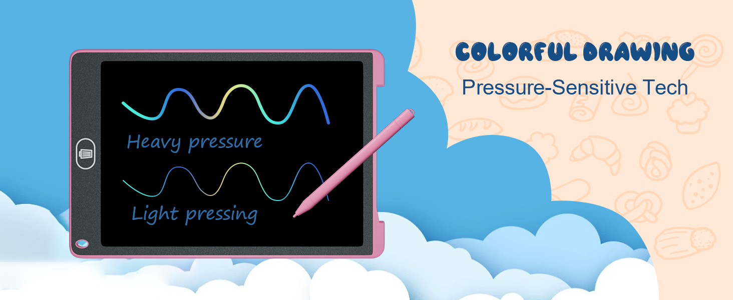 Electight LCD Writing Tablet for Kids 12 Inch, 2PCS Colorful Writing