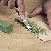 honing compound, leather strop, polish, knife sharpener, trend