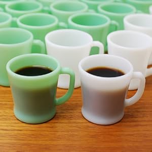 ファイヤーキング　アンバーカスタードカップ4個(バスケット付き） Fire king” Amber Custard Cup ファイヤーキング アンバー