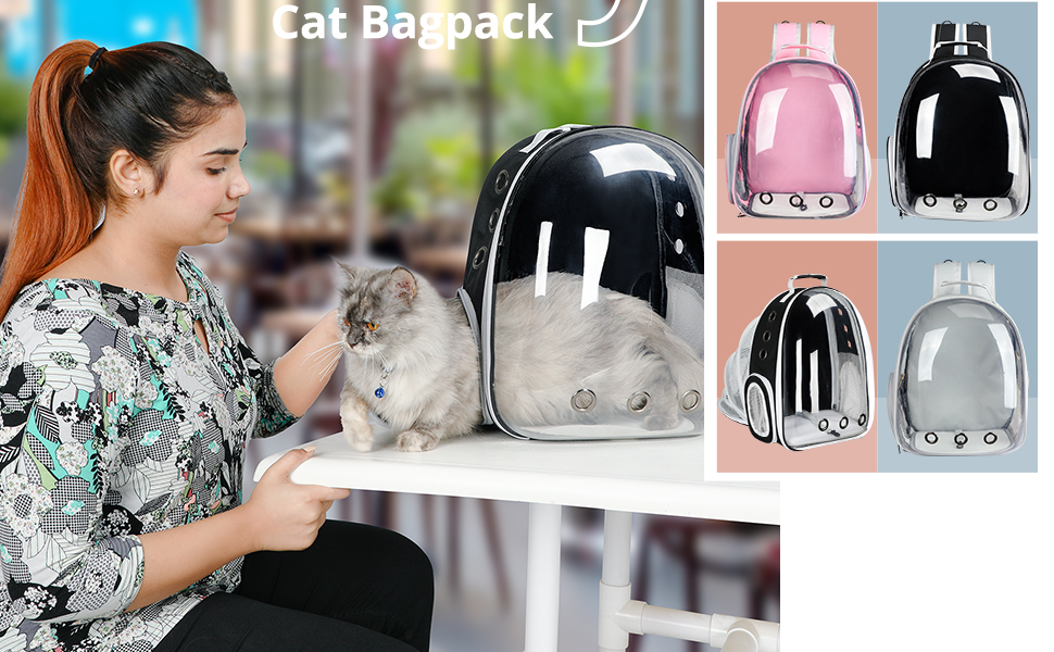 TOMAHAUK Cat Backpack Carrier Bubble Travel Bag, Airline