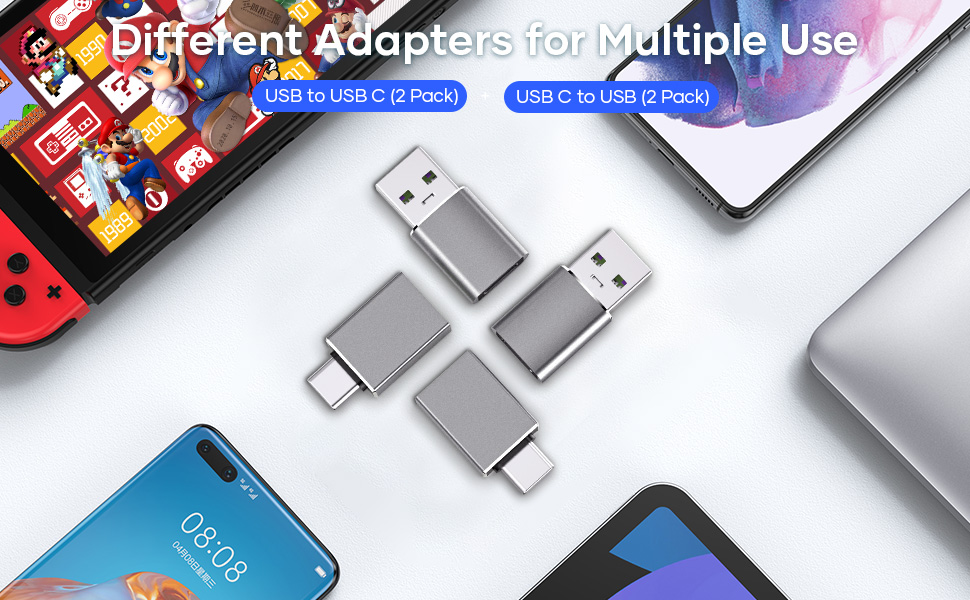 USB C male and USB female Adapter