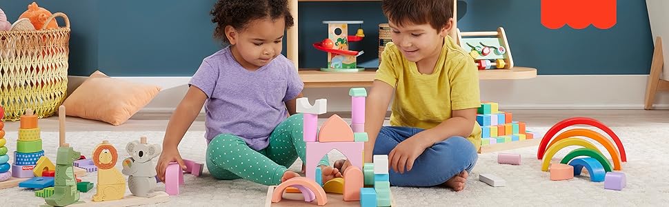 Fisher-Price HXV04 Leksak - Utbildande, Tru00e4, 10 Delar - Ju00e4mfu00f6r
