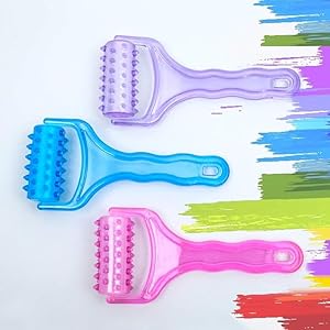 Acuworld handi roller muscle roller easy grip acupressure limb roller masagar Hand massage