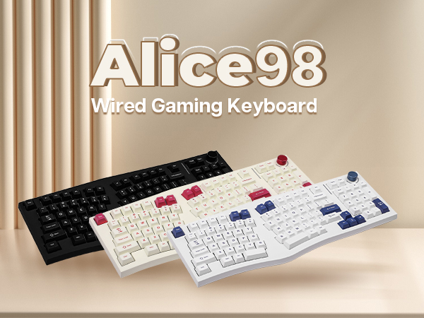 FEKER Alice98 エルゴノミックキーボード Amazon.com: MechLands Feker Alice98 Ergonomic 98 Keys Custom