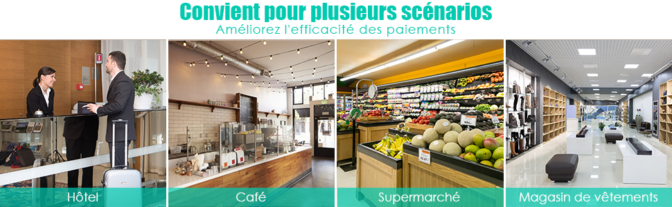 RELAX4LIFE Tiroir Caisse Automatique 5 Compartiments De Pièces 5 Compartiments De Billets Connecter à POS,Système D'Encaissement 15 2